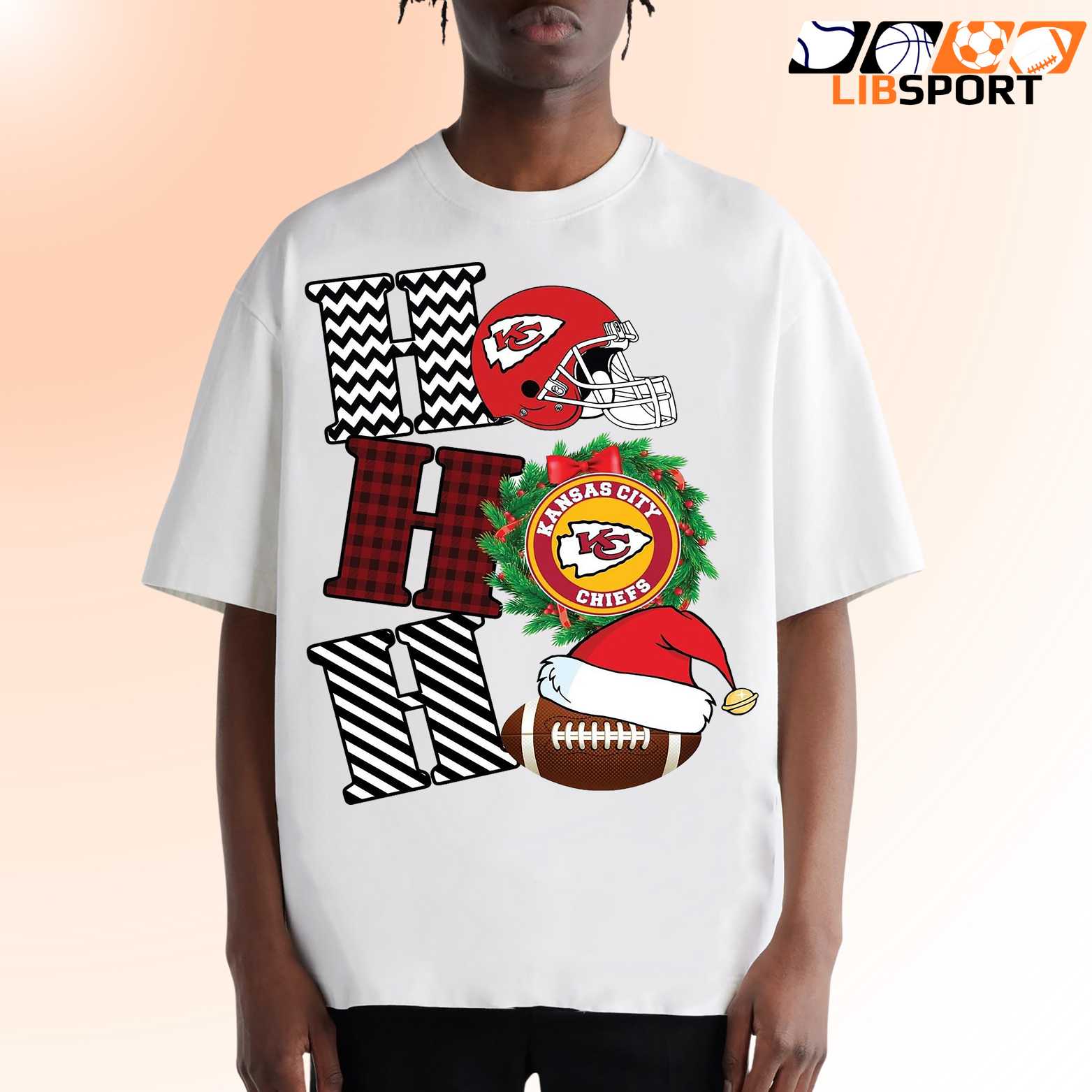 Ho Ho Ho Kansas City Chiefs T Shirt, Christmas Football Tee, Unisex Shirt